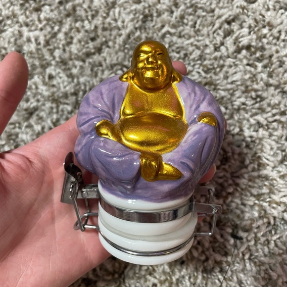 Glass Buddha jar - Picture 6 of 10
